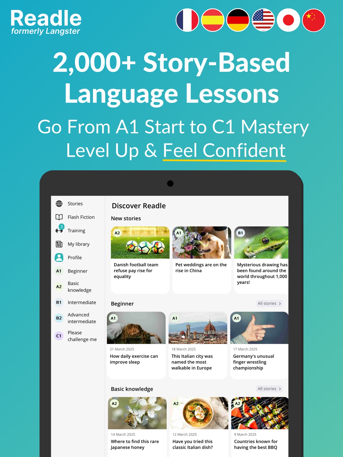 Readle: Learn Languages Daily ipad screenshot 3