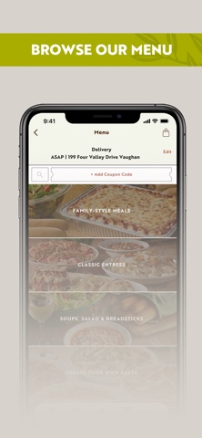Olive Garden Canada iPhone screenshot 2