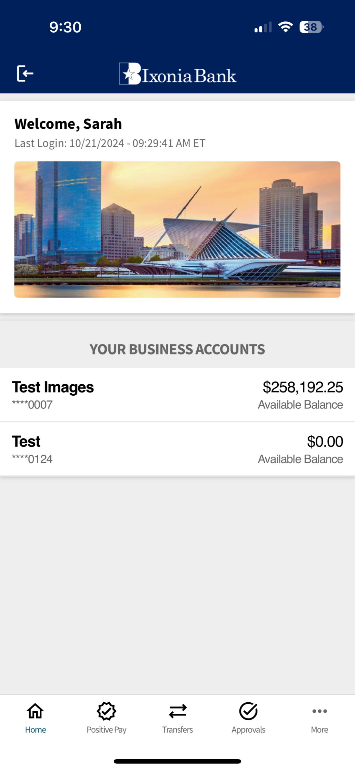 Ixonia Bank Biz Mobile