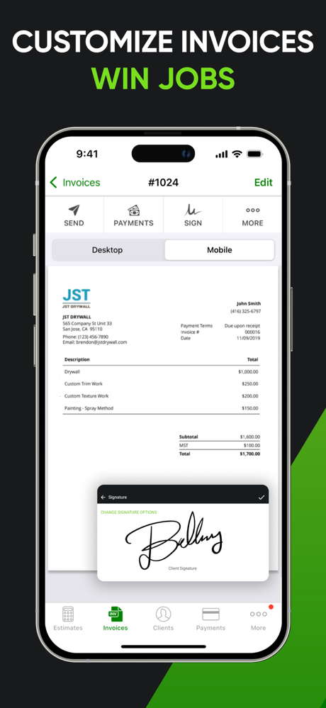 Joist: Estimate Invoice Maker screenshot 4
