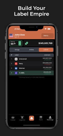 Music Superstar Career Tycoon iPhone screenshot
