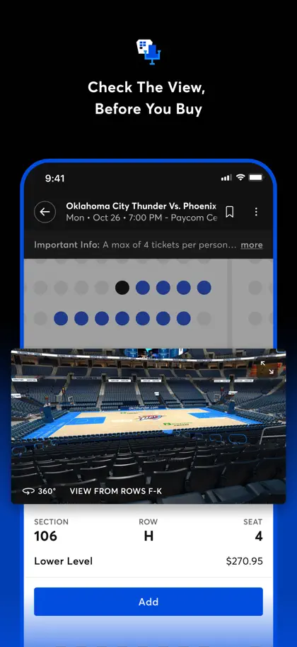 Screenshot 4 di 6 di Ticketmaster－Buy, Sell Tickets