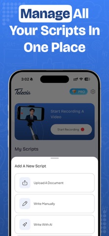 Teleprompter - Pro Video Maker iPhone screenshot