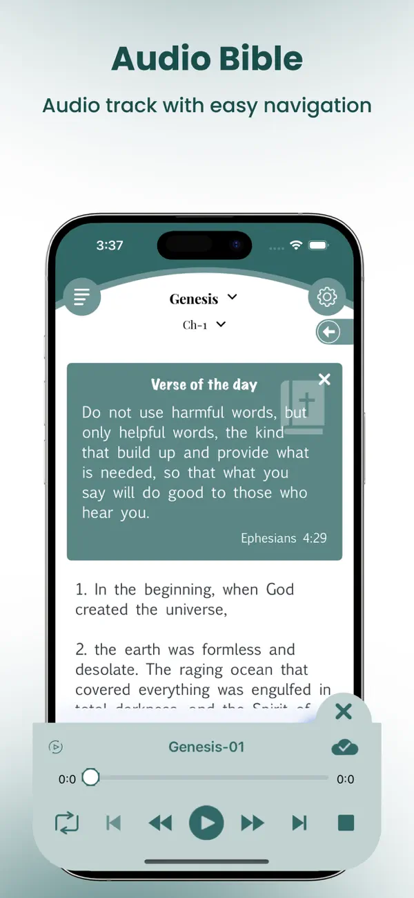 Screenshot #1 pour Good News Bible (GNB) Audio*