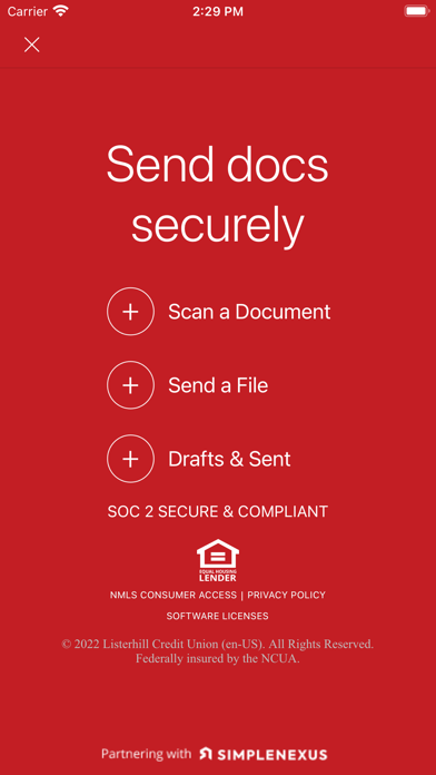Listerhill Mortgage App Screenshot