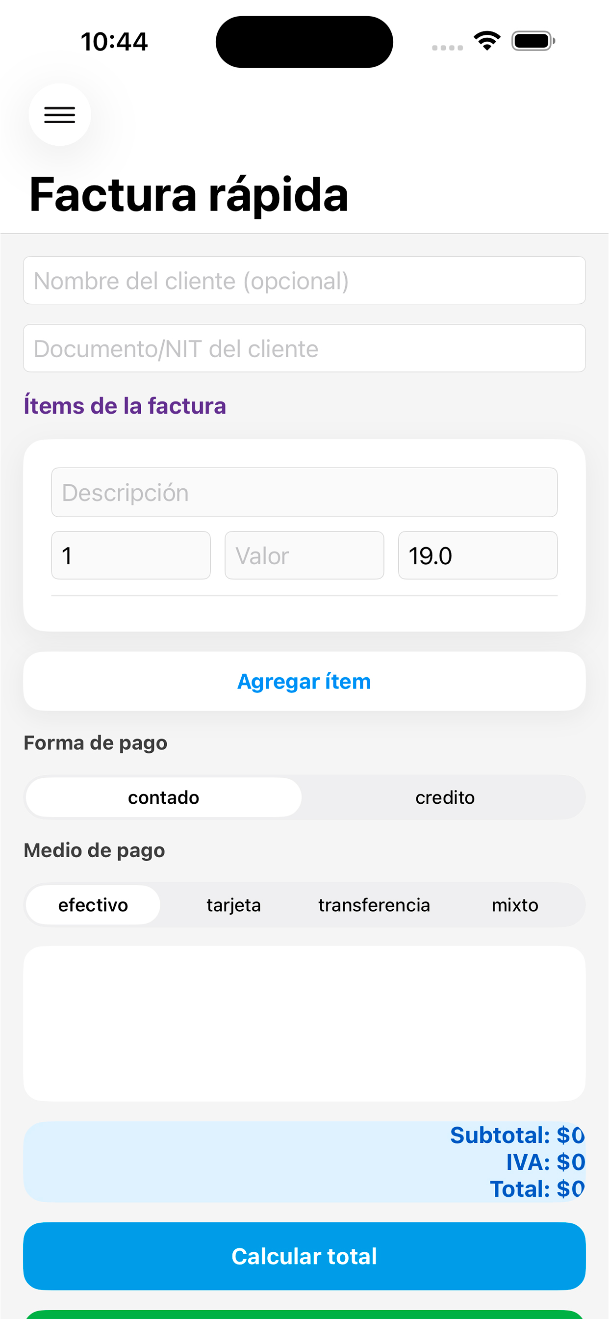 MiFactura App screenshot 3