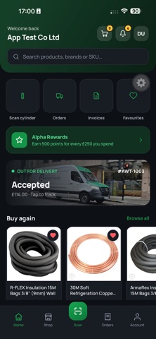Alpha HVAC iPhone screenshot