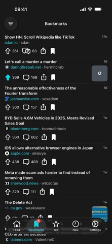 HackStream - HackerNews Feed Screenshot 3 of 5