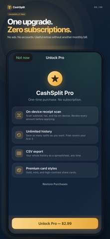 CashSplit: Bill Splitter Screenshot 6 of 6