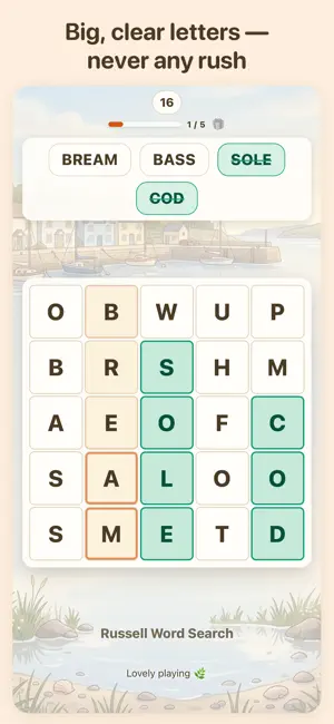 Russell Word Search screenshot 1