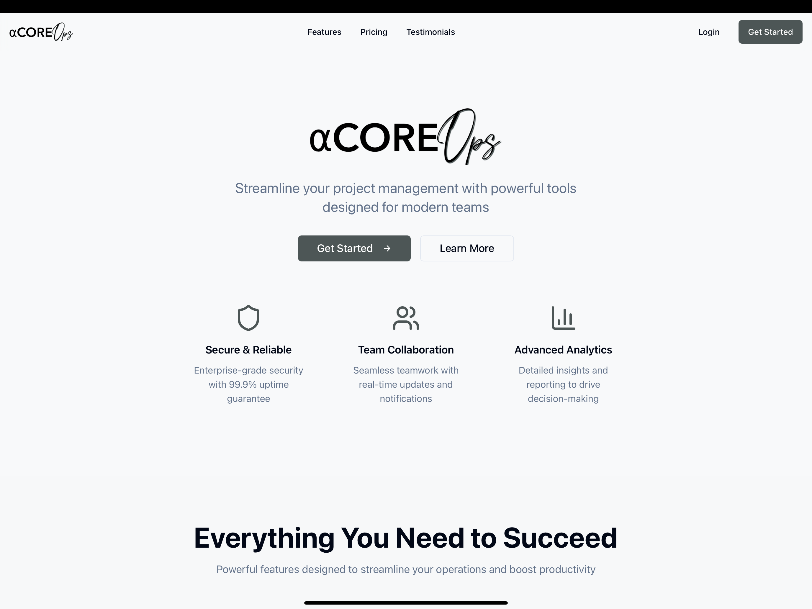 αCORE Ops