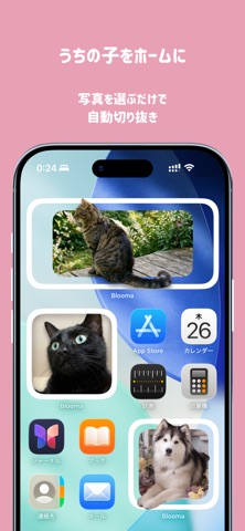 Blooma - 花と写真で彩るウィジェットアプリ iPhone screenshot