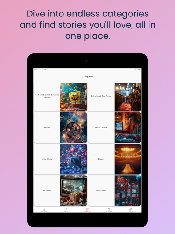 Fanfict Reader AO3 unofficial iPad screenshot 5 - Book app