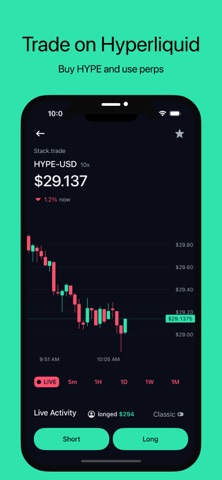 Stack: Memes terminal & HYPE Screenshot 3 of 6