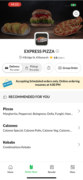 Express Pizza. Screenshot 2 of 4