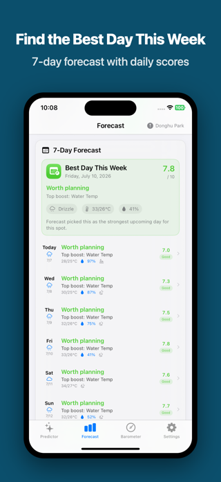 Fishing Barometer & Forecast Screenshot 2 of 9