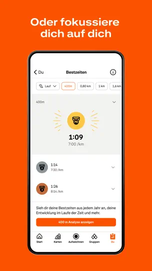 Screenshot von Strava: Laufen & Radfahren auf dem iPhone 10
