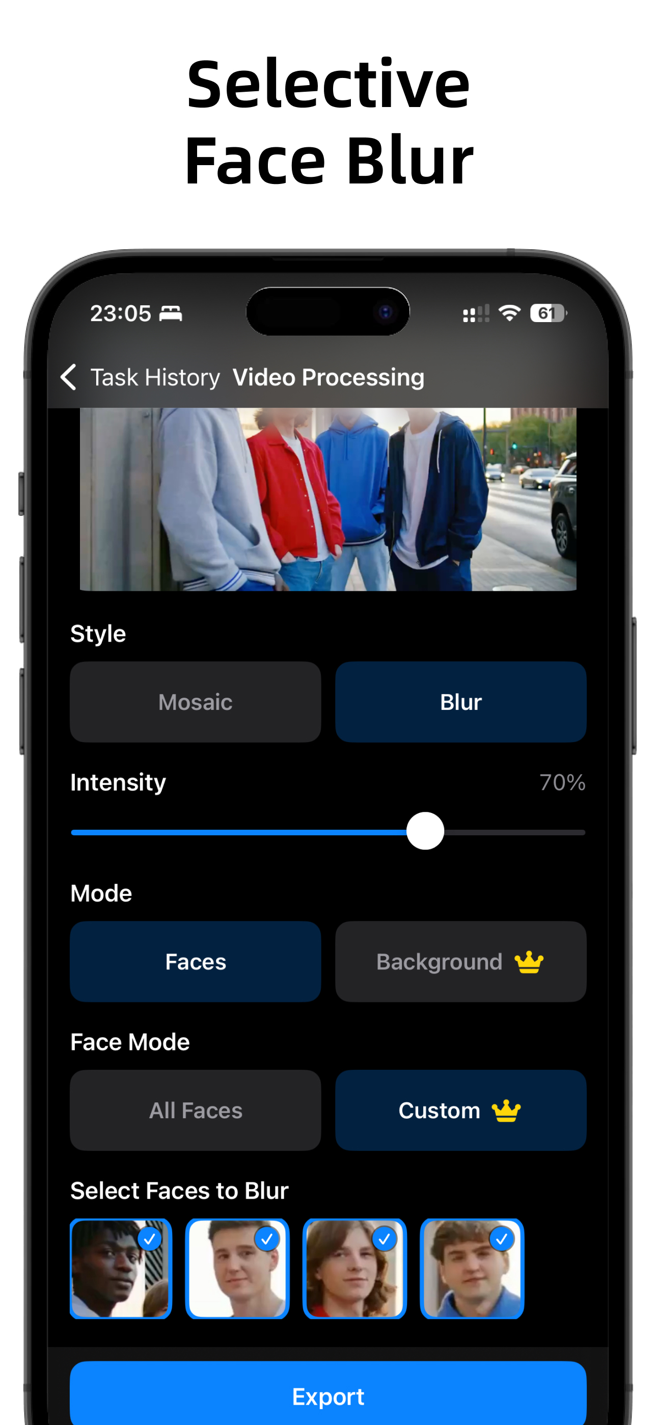 Video Blur Face & Background screenshot 2