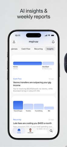 MyTruv - AI Money Manager iPhone screenshot