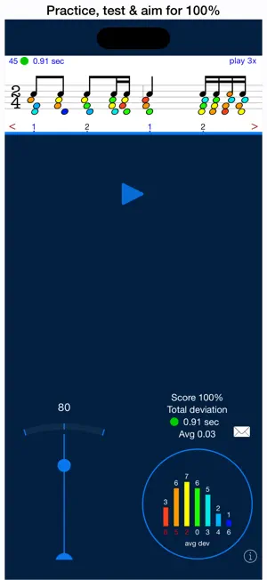 Rhythm Sight Reading Trainer screenshot 1
