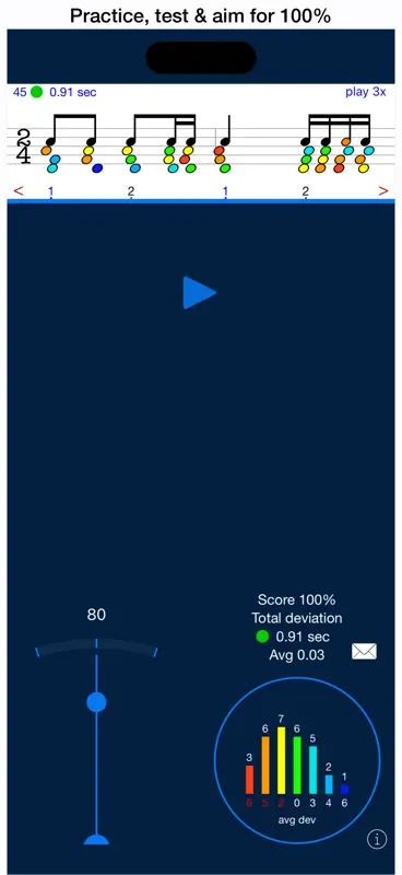 Rhythm Sight Reading Trainer screenshot 1 of 10