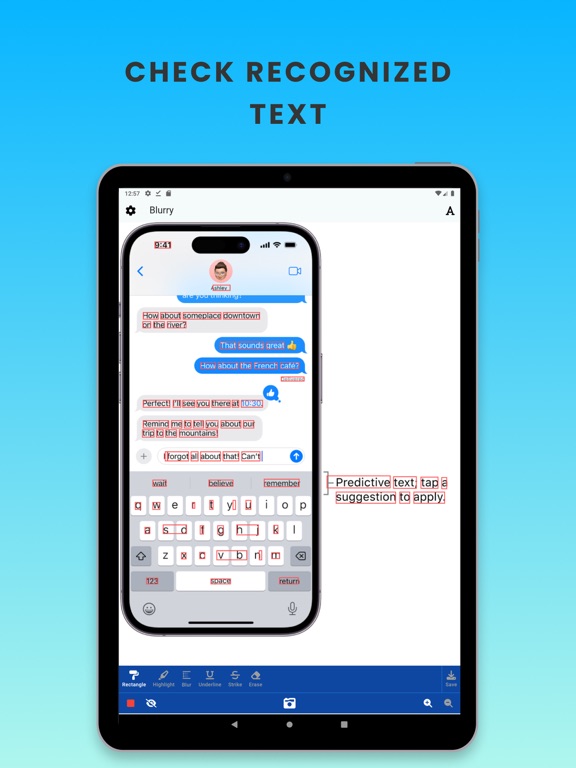 Screenshot #6 pour Confidentialité Texte - Blurry