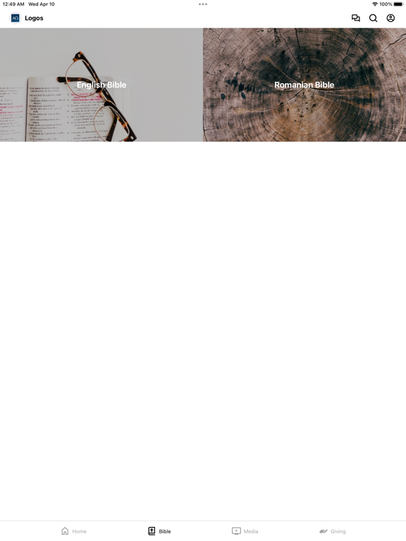 Logos Baptist Ministries iPad screenshot 2 - Education app