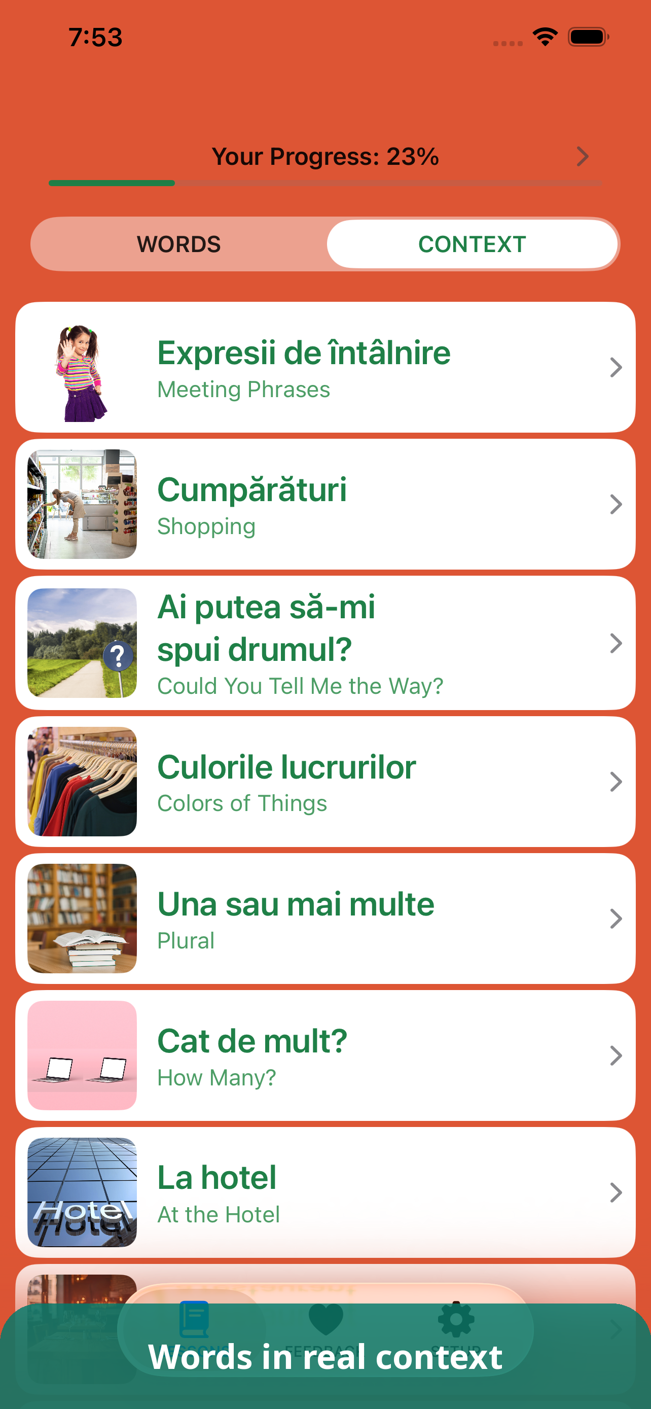Wordful Romanian screenshot 2
