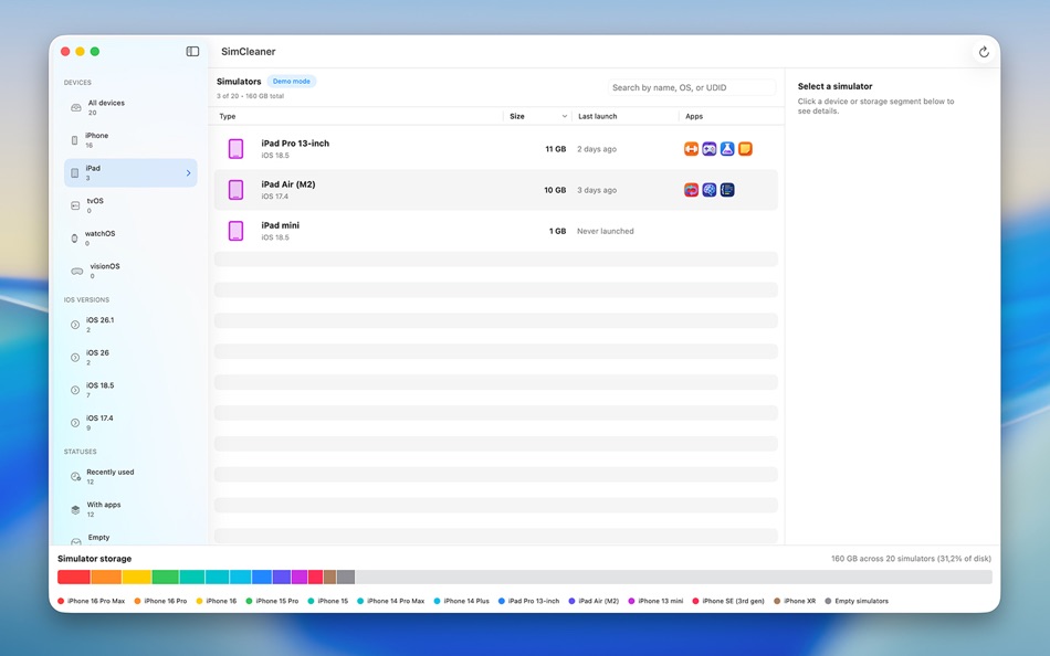 #3. SimCleaner for Xcode (macOS) By: Ivan Stepanok