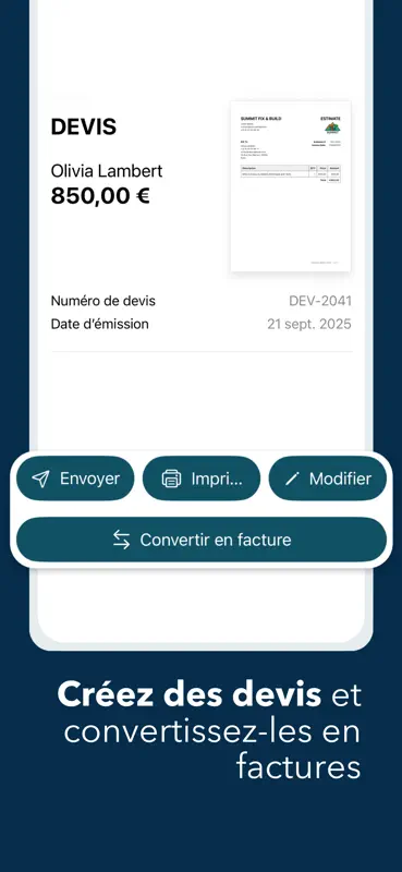 Facture Facile & Devis screenshot 5 of 10