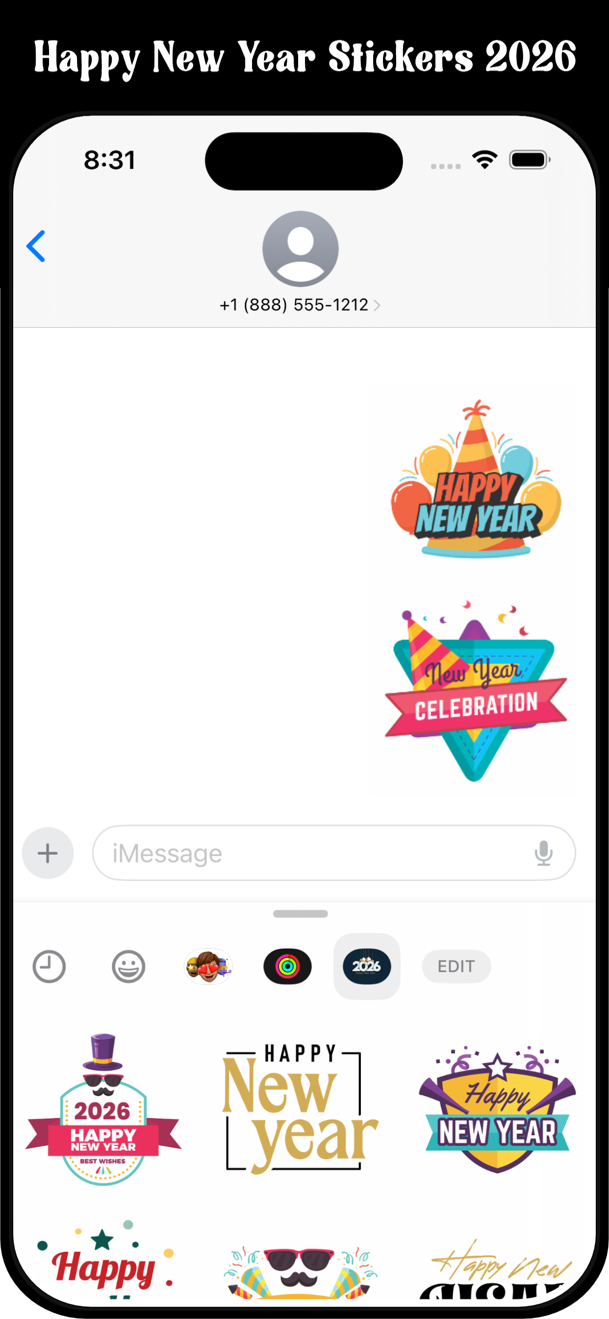 2026 New Year Animated Sticker screenshot 4