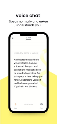 eekee: AI Mental Health iPhone screenshot