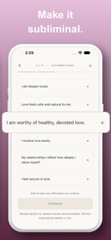 Sublime: Subliminals screenshot 5