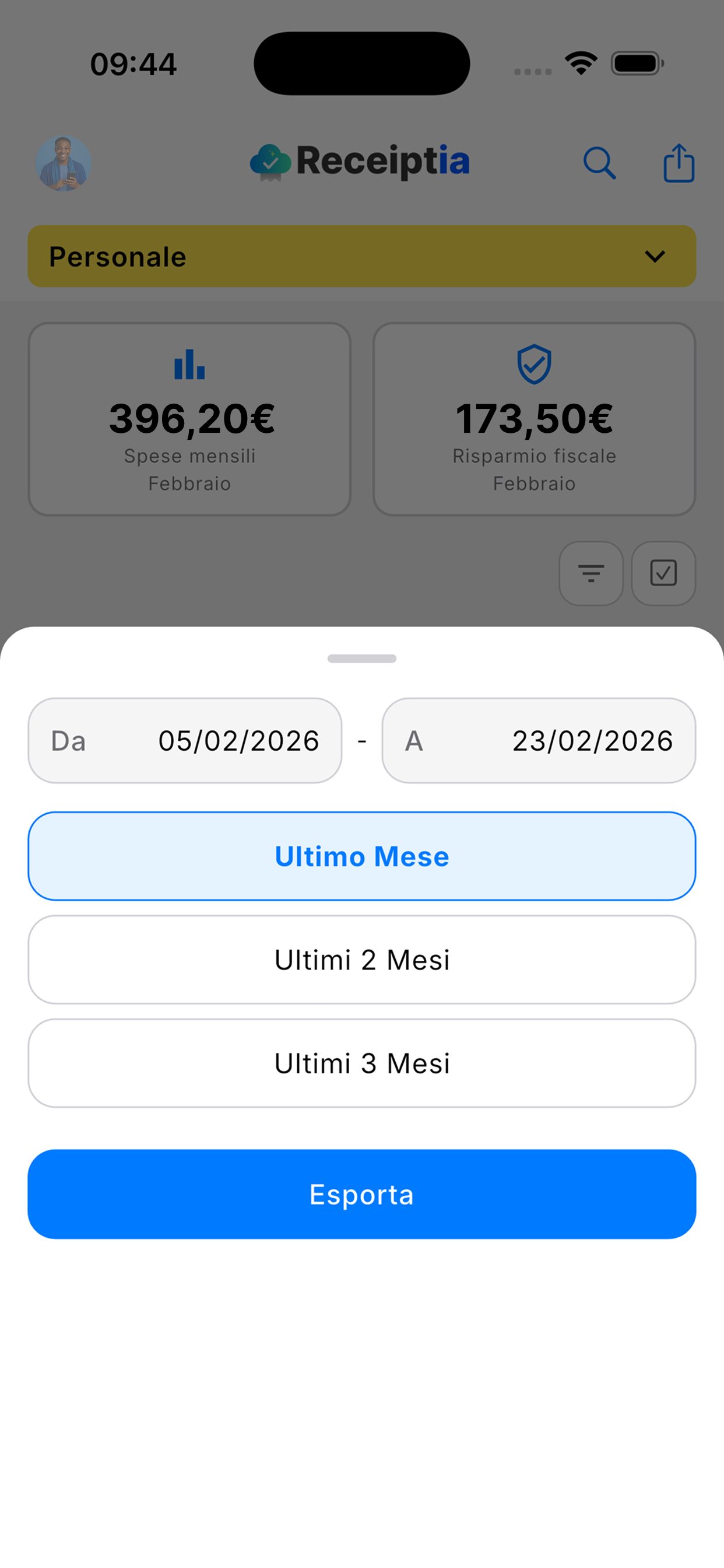 Receiptia: Expenses, 730