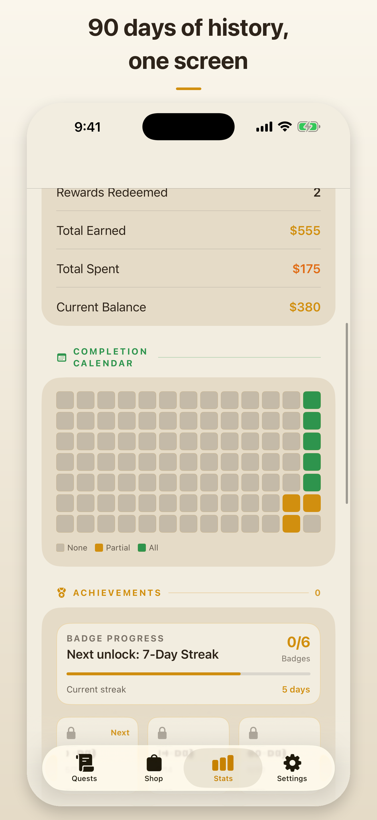 Dailies: Daily Todo Tracker screenshot 4