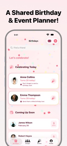 Gather - Birthday Planner Screenshot 1 of 10