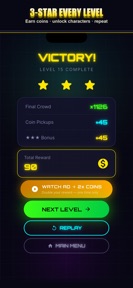 Neon Crowd Runner screenshot