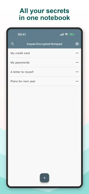 Inspan Encrypted Notepad screenshot 1