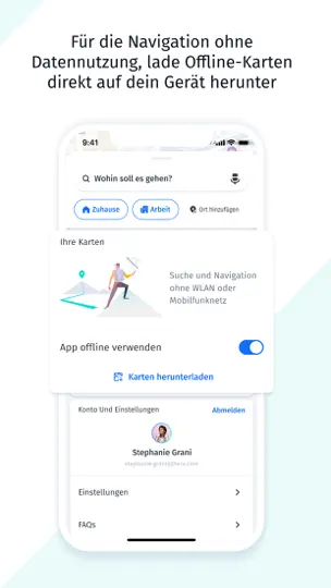 Screenshot von HERE WeGo Karten & Navigation auf dem iPhone 6