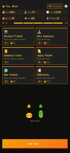 YesBoss: Startup Decision Sim screenshot 2