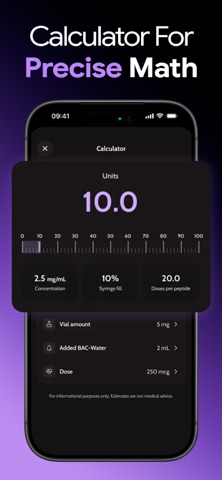 Peptider: Peptide Tracker iPhone screenshot
