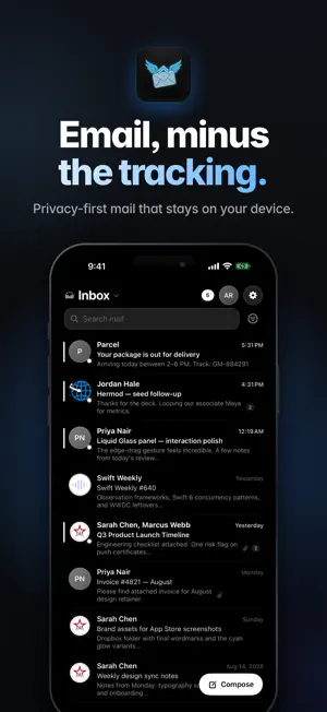 Hermod Mail: Private Email screenshot 1