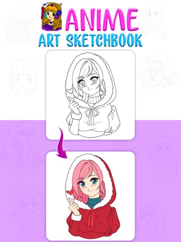 Anime Art Sketchbook Pro iPad screenshot