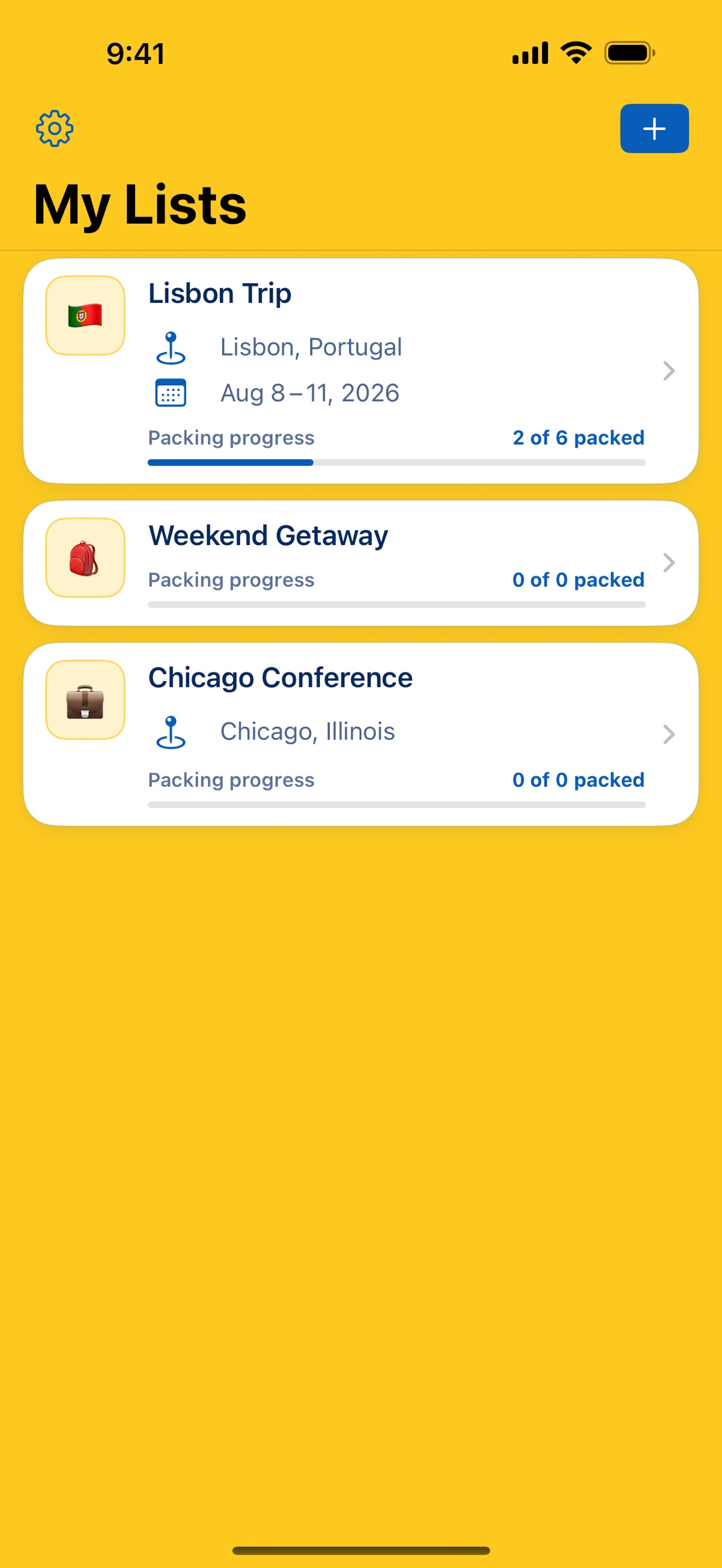 Screenshot 2 of Packing List Pro