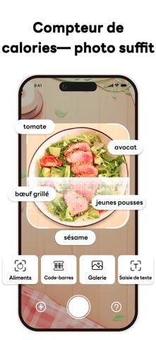 Suivi des Calories – FoodPilot iPhone screenshot 2