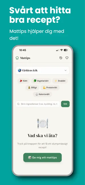 Mattips - Recept & Tips screenshot 1