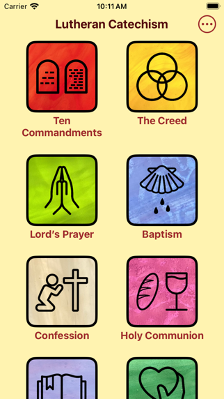 Lutheran Catechism iPhone screenshot 1 - Reference app