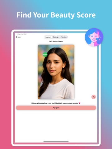 Face Shape: Beauty Scanner AI iPad screenshot
