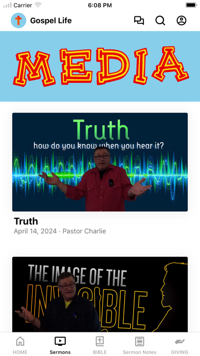 Gospel Life Ministries Screenshot