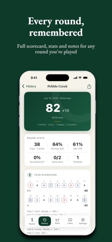 Golf Scorecard: ParKeeper GPS iPhone screenshot
